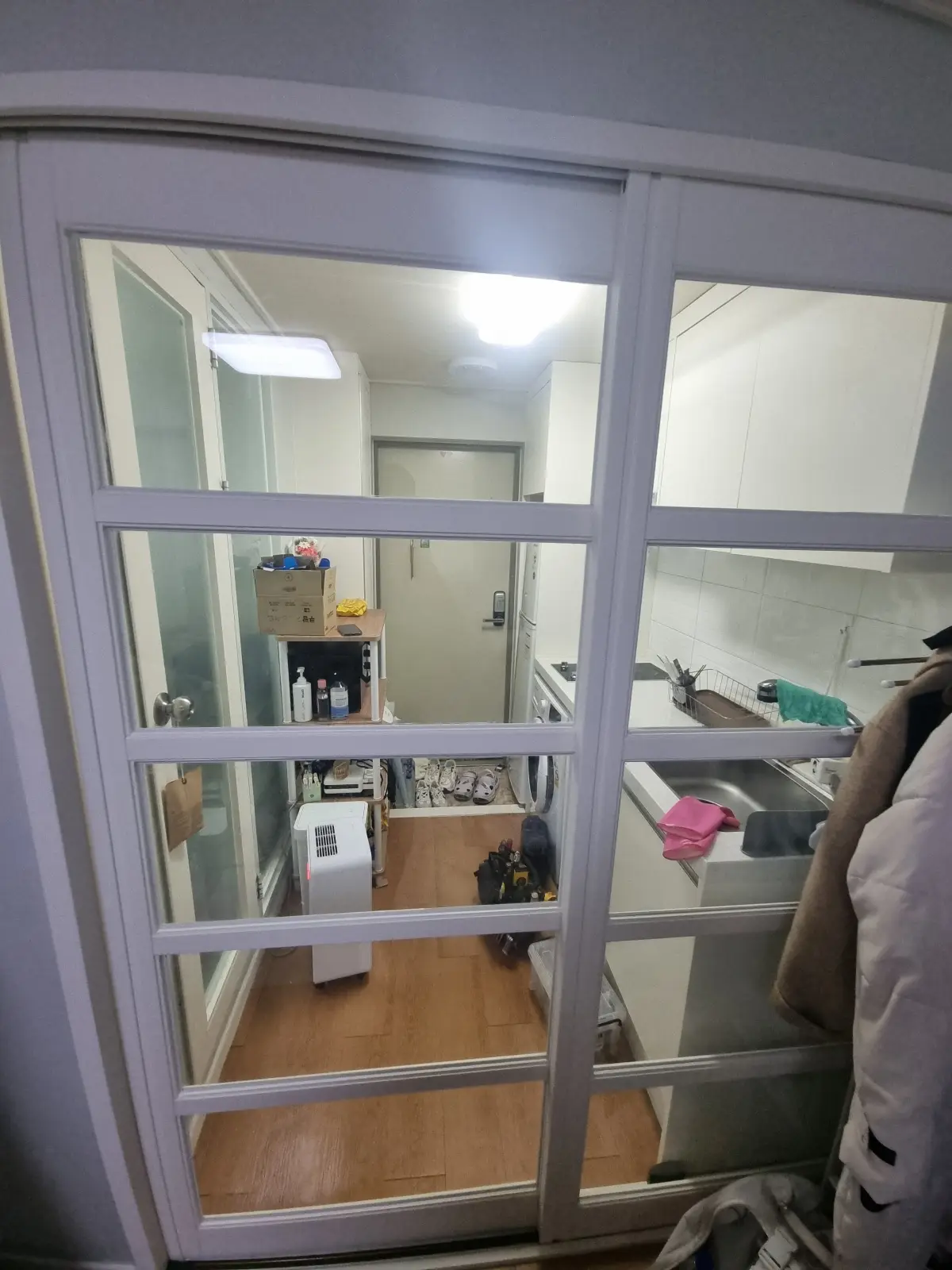 붙박이장 문짝 전체 교체 시공 전